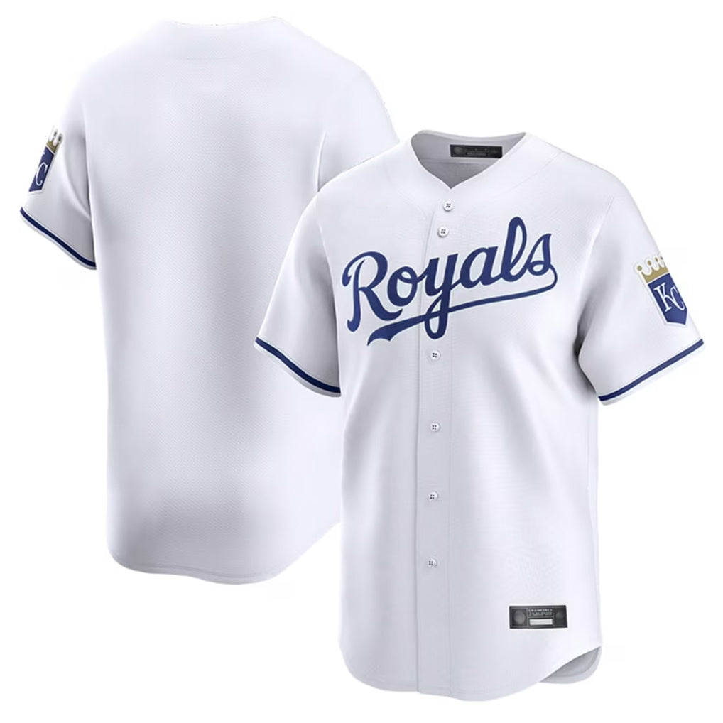 Ndoa KC.Royals White Alt Limited Home Blank Player Stitched Jerseys