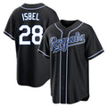 Ndoa KC.Royals #28 Kyle Isbel Player Black Carbon Fashion Home Game Stitched Jerseys