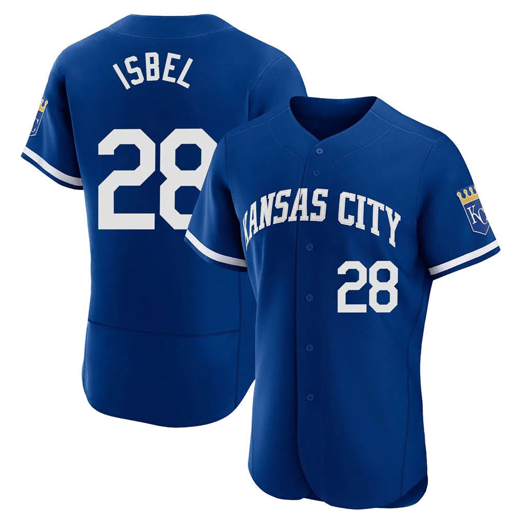 Ndoa KC.Royals #28 Kyle Isbel Player Royal City Connect Limited Elite Home Game Stitched Jerseys