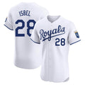 Ndoa KC.Royals #28 Kyle Isbel Player White Alt Limited Elite Home Stitched Jerseys