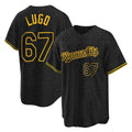 Ndoa KC.Royals #67 Seth Lugo Player Black Snake Skin City Game Stitched Jerseys