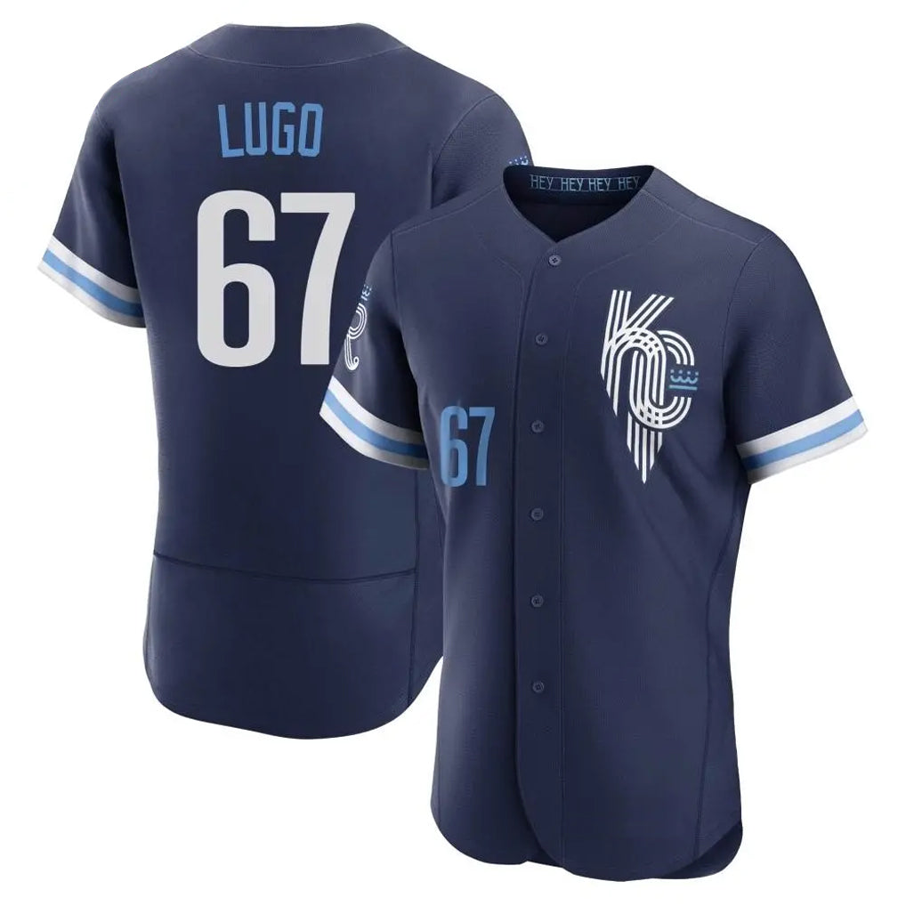 Ndoa KC.Royals #67 Seth Lugo Player Navy City Connect Limited Elite Home Stitched Jerseys