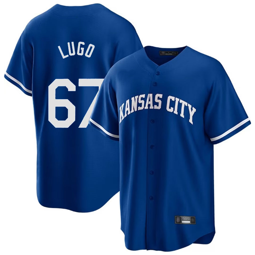 Ndoa KC.Royals #67 Seth Lugo Player Royal Game Home Stitched Jerseys