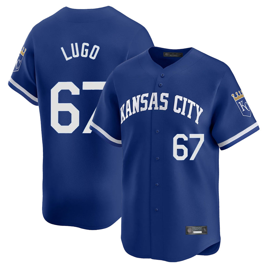 Ndoa KC.Royals #67 Seth Lugo Player Royal Limited Home Stitched Jerseys