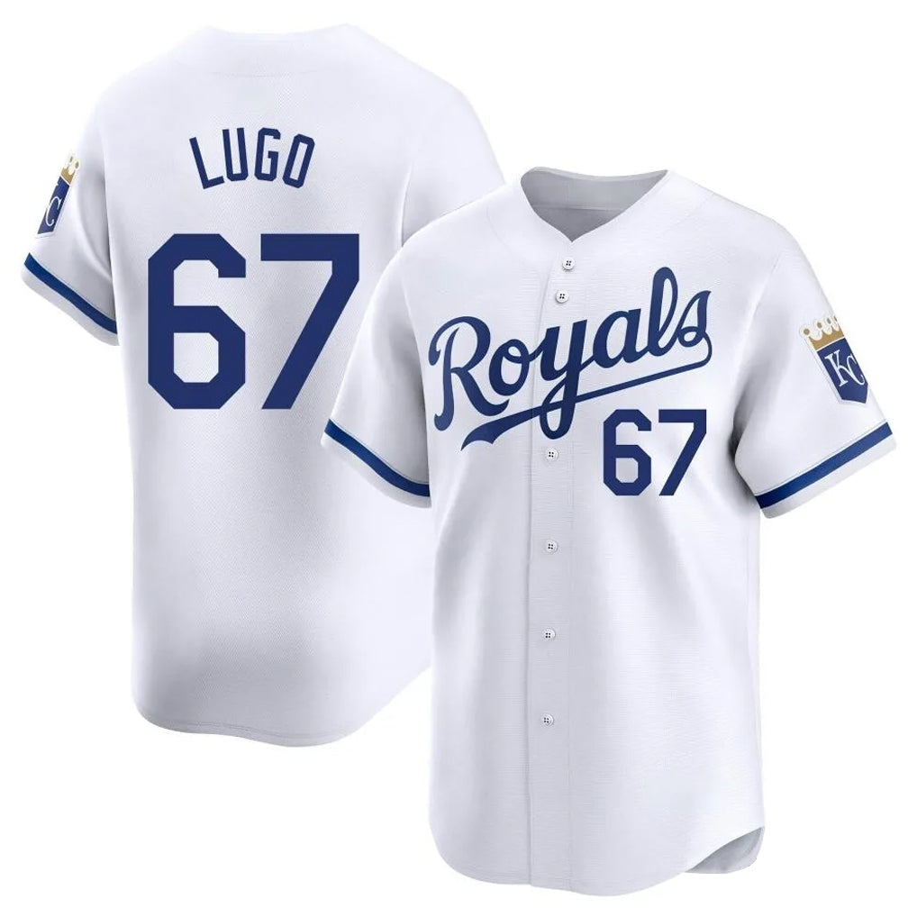 Ndoa KC.Royals #67 Seth Lugo Player White Alt Limited Home Stitched Jerseys