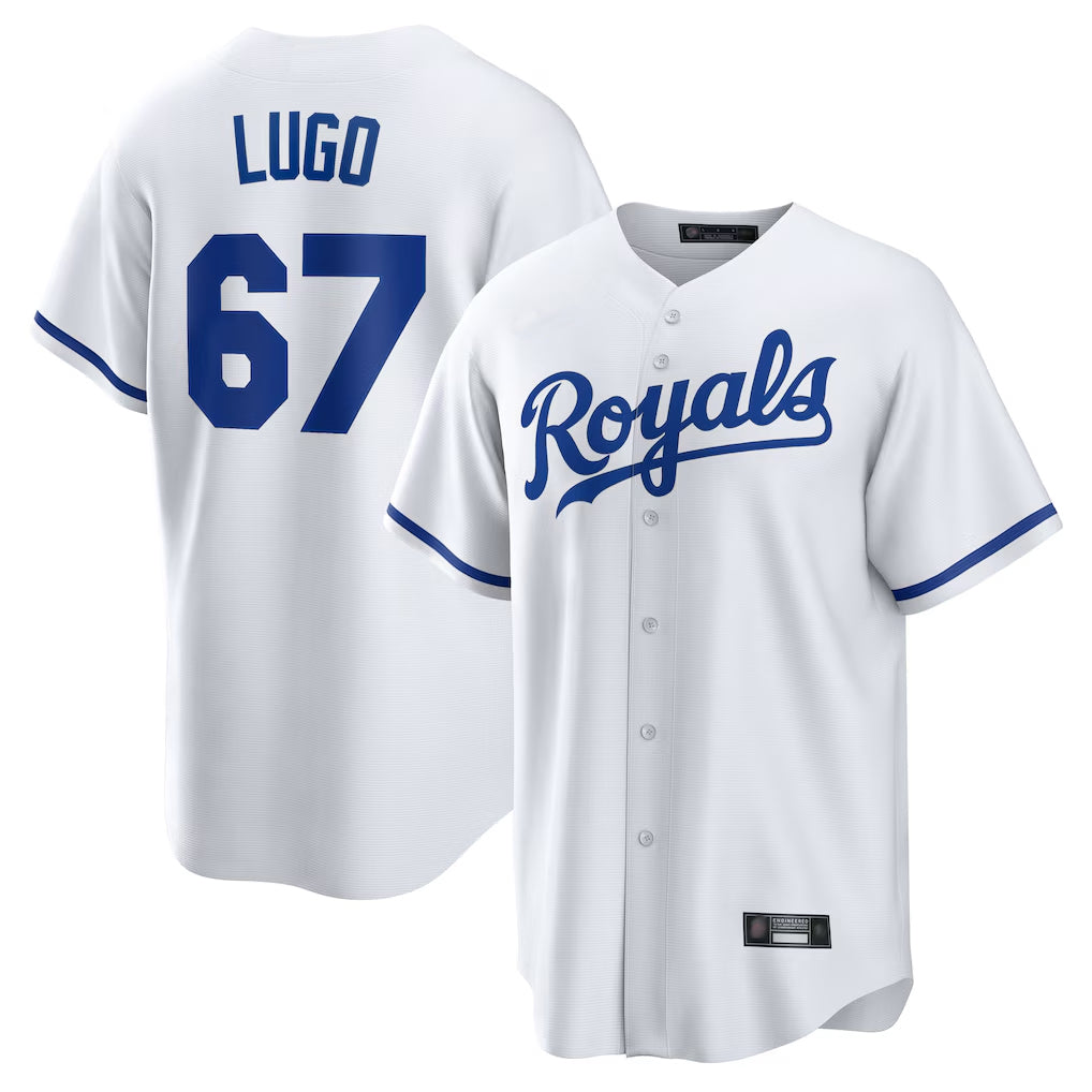Ndoa KC.Royals #67 Seth Lugo Player White Home Game Stitched Jerseys