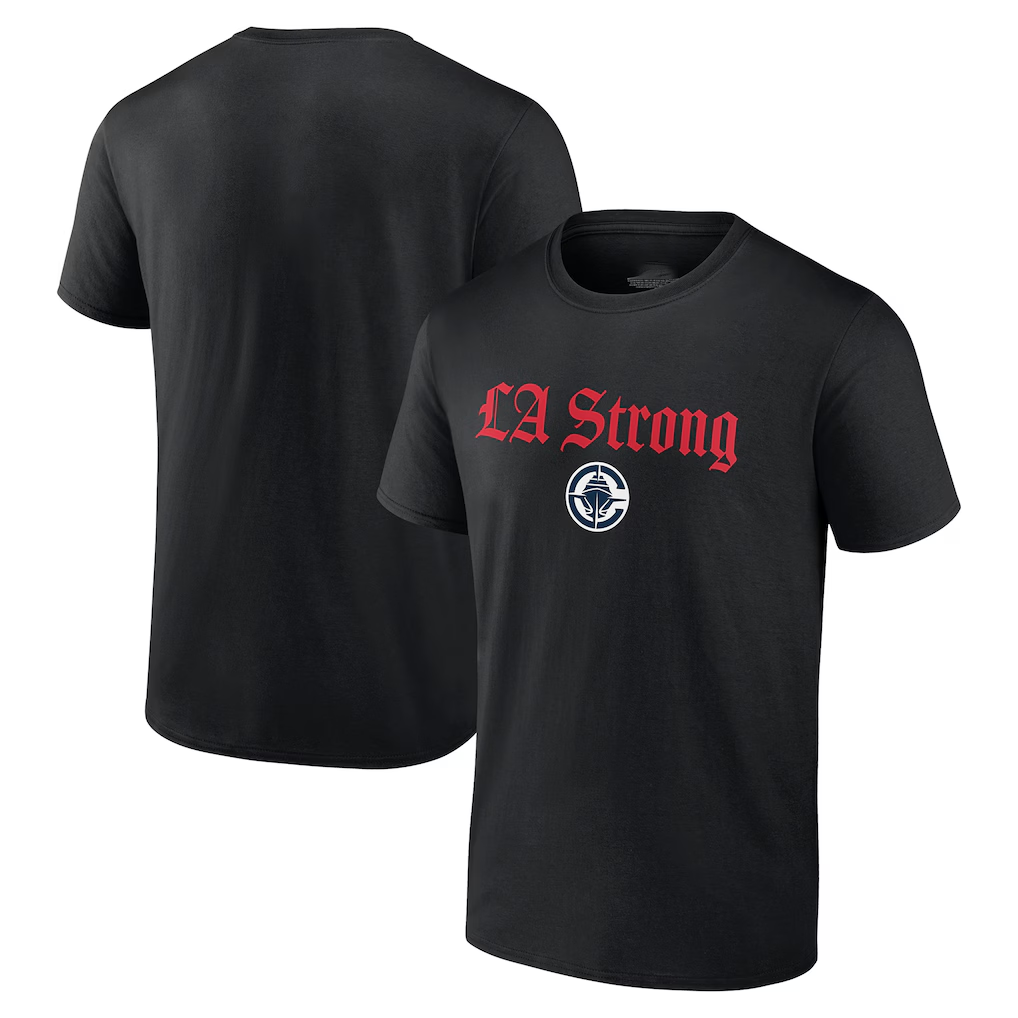 Ndoa LA.Clippers Black LA Strong T-Shirt Stitched Jerseys