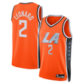 Ndoa LA.Clippers #2 Kawhi Leonard Orange 2025-2026 Swingman Stitched Jerseys - City Edition