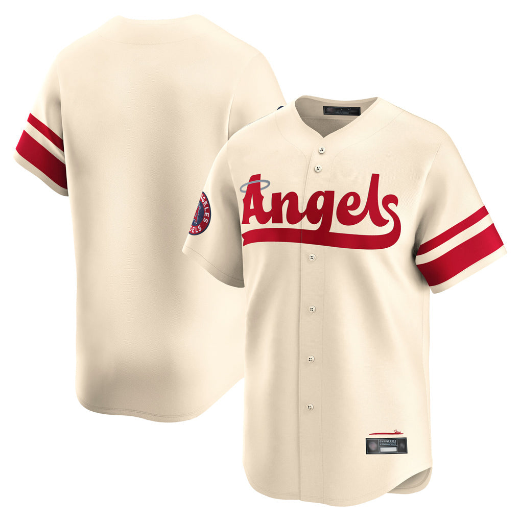Ndoa LA.Angels Cream City Connect Limited Home Blank Player Stitched Jerseys