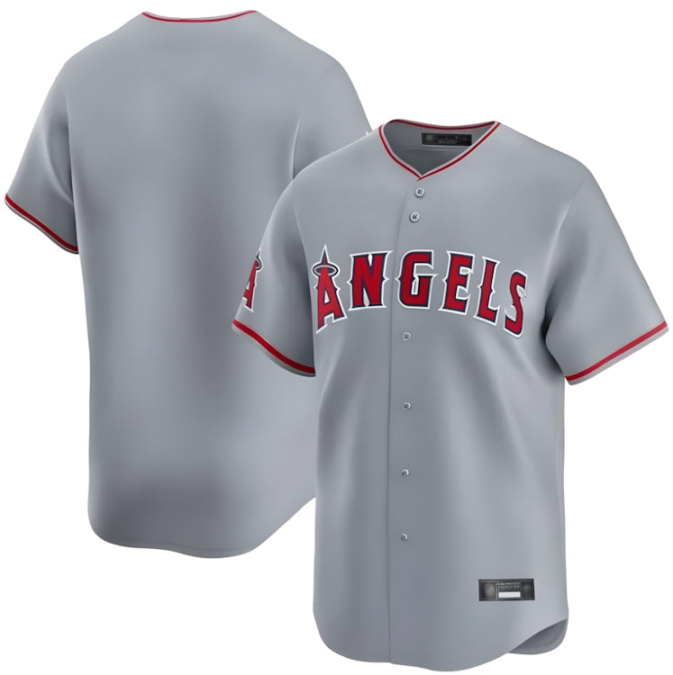 Ndoa LA.Angels Gray Home Limited Blank Player Stitched Jerseys