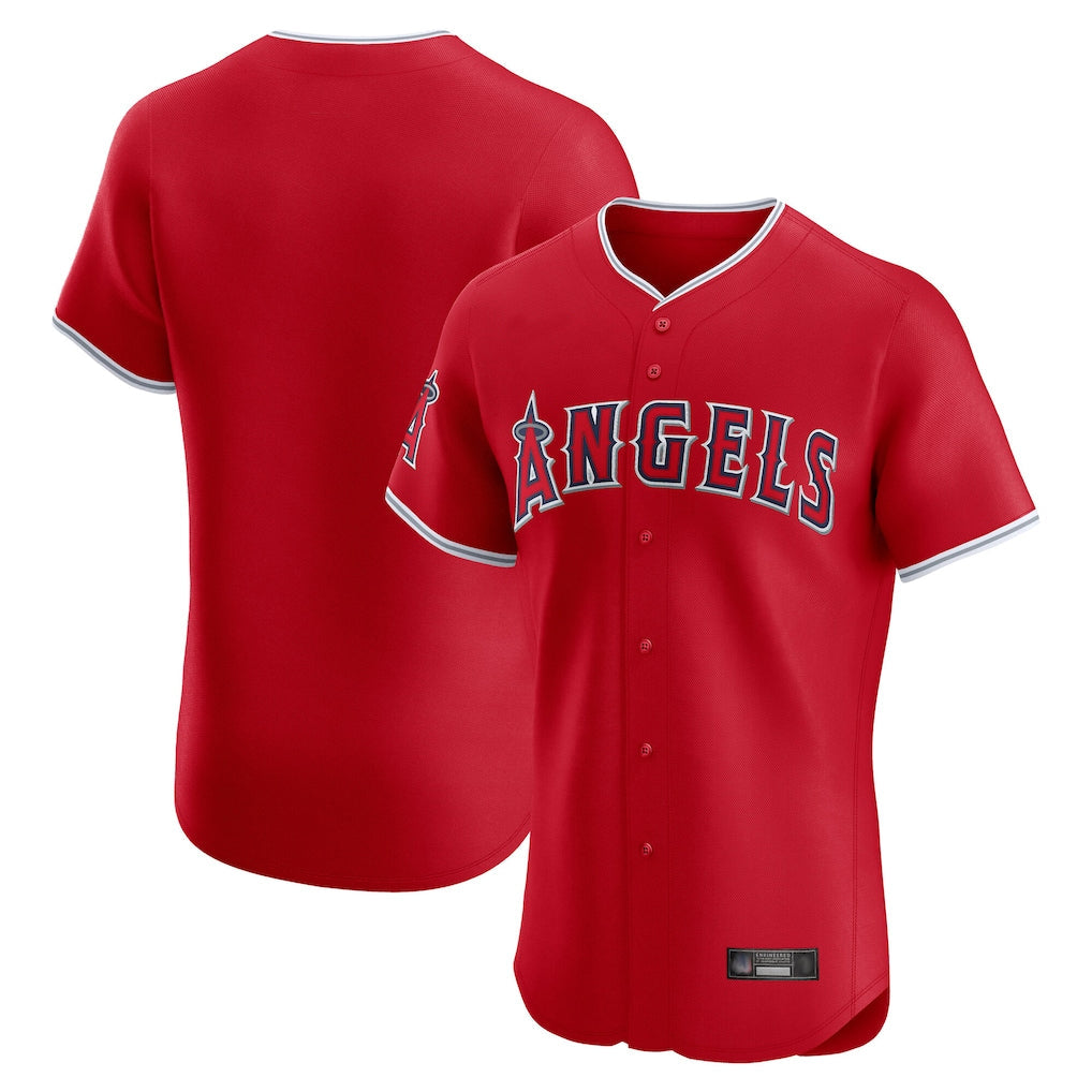 Ndoa LA.Angels Red Home Limited Elite Blank Player Stitched Jerseys
