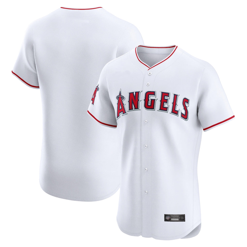 Ndoa LA.Angels White Limited Elite Home Blank Player Stitched Jerseys