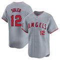Ndoa LA.Angels #12 Jorge Soler Player Gray Home Limited Stitched Jerseys