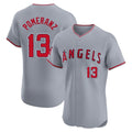 Ndoa LA.Angels #13 Drew Pomeranz Player Gray Home Limited Elite Stitched Jerseys