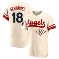Ndoa LA.Angels #18 Nolan Schanuel Player Cream City Connect Limited ELite Home Stitched Jerseys