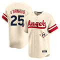 Ndoa LA.Angels #25 Travis d'Arnaud Player Cream City Connect Limited Home Stitched Jerseys