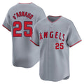 Ndoa LA.Angels #25 Travis d'Arnaud Player Gray Home Limited Stitched Jerseys