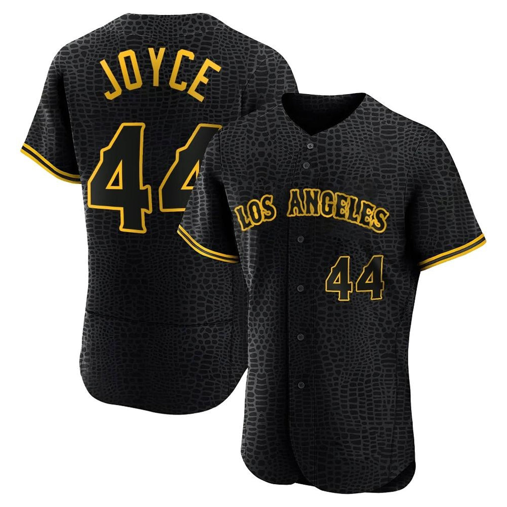 Ndoa LA.Angels #44 Ben Joyce Player Black Snake Skin City Limited Elite Home Stitched Jerseys