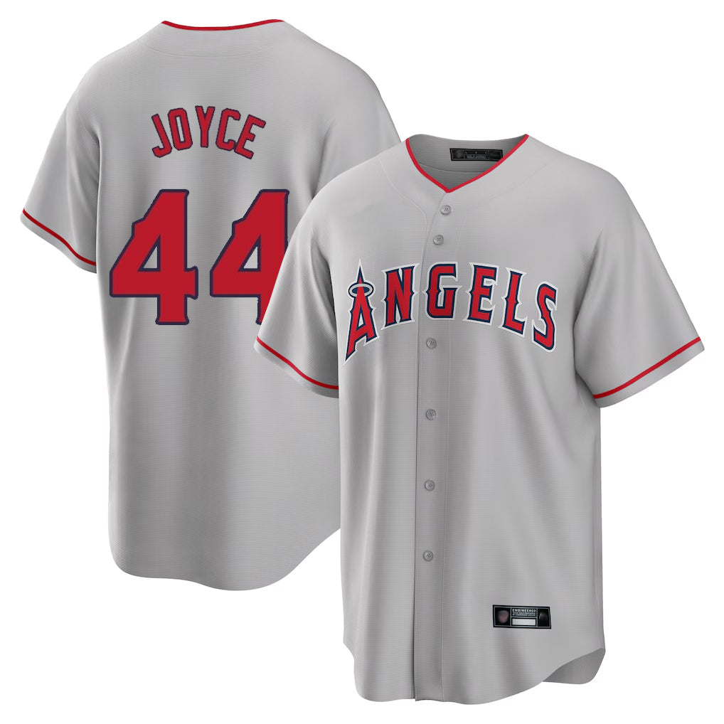 Ndoa LA.Angels #44 Ben Joyce Player Gray Home Game Stitched Jerseys