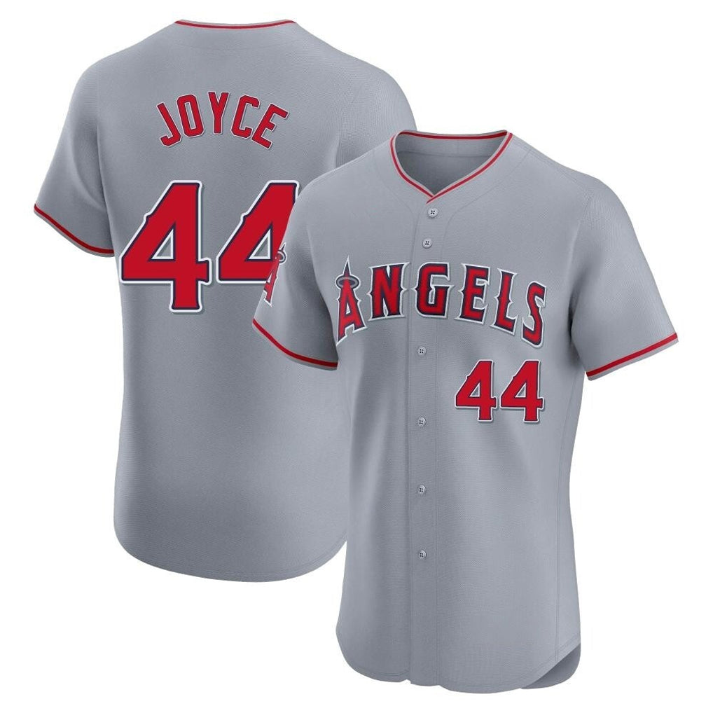 Ndoa LA.Angels #44 Ben Joyce Player Gray Home Limited Elite Stitched Jerseys