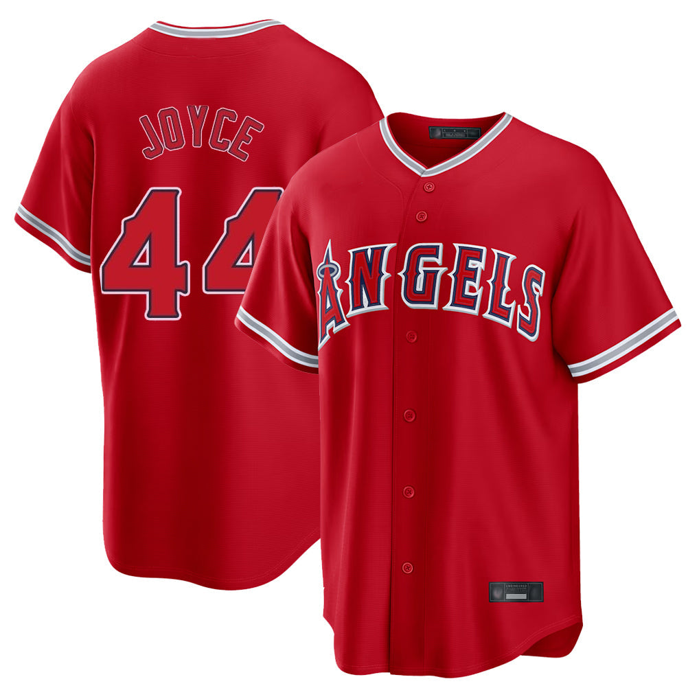 Ndoa LA.Angels #44 Ben Joyce Player Red Home Game Stitched Jerseys