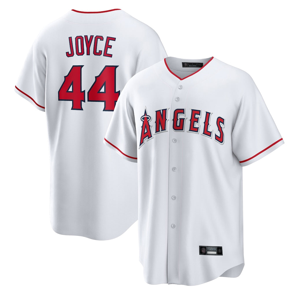 Ndoa LA.Angels #44 Ben Joyce Player White Home Game Stitched Jerseys