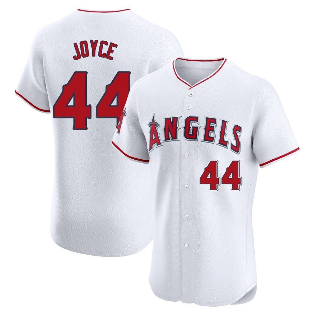 Ndoa LA.Angels #44 Ben Joyce Player White Limited Elite Stitched Home Jerseys