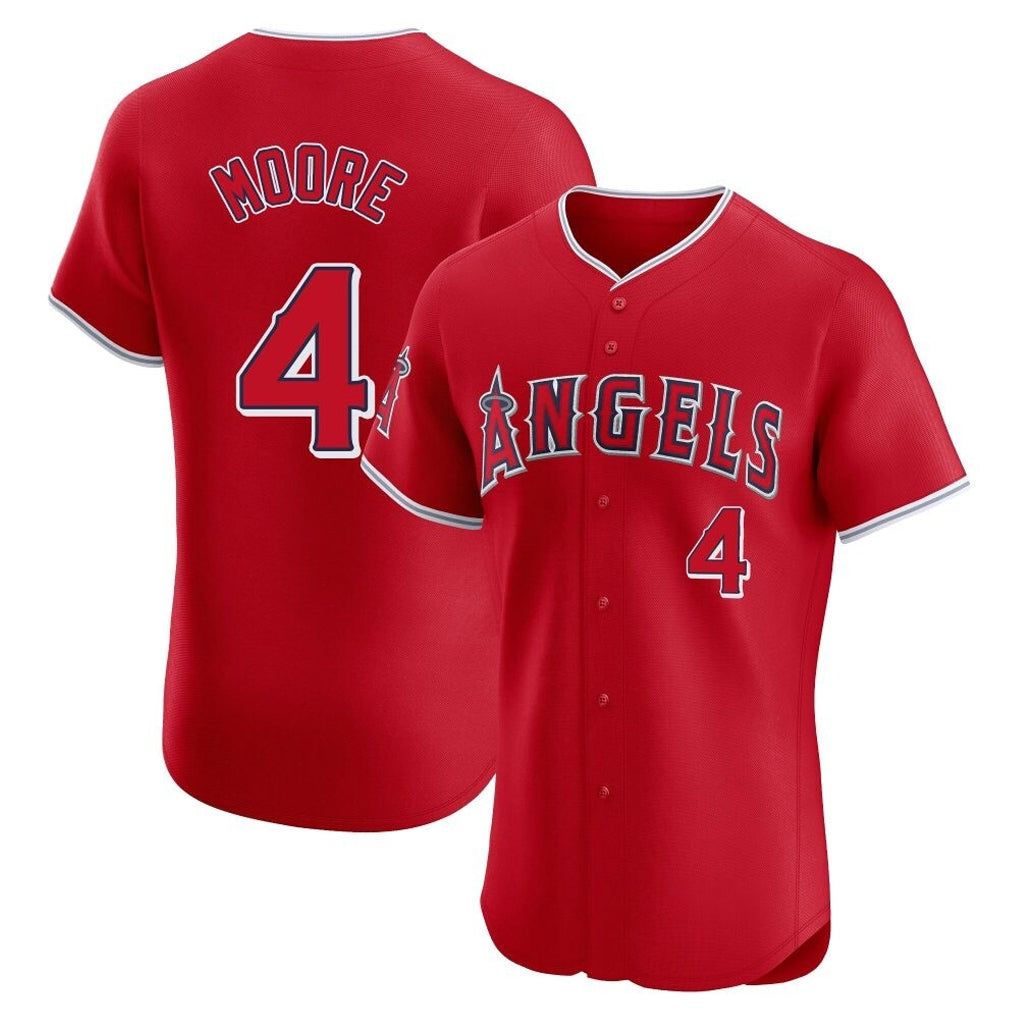 Ndoa LA.Angels #4 Christian Moore Player Red Home Limited Elite Stitched Jerseys