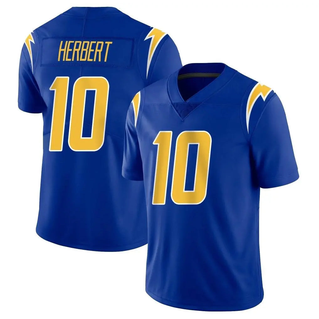 Ndoa LA.Chargers #10 Justin Herbert Player Royal Limited Vapor Home Game Stitched Jerseys