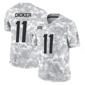 Ndoa LA.Chargers #11 Cameron Dicker Player Arctic Camo Salute To Service Limited Game Stitched Jerseys