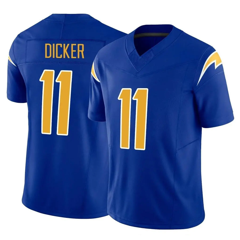 Ndoa LA.Chargers #11 Cameron Dicker Player Royal Limited Vapor F.U.S.E. Home Game Stitched Jerseys