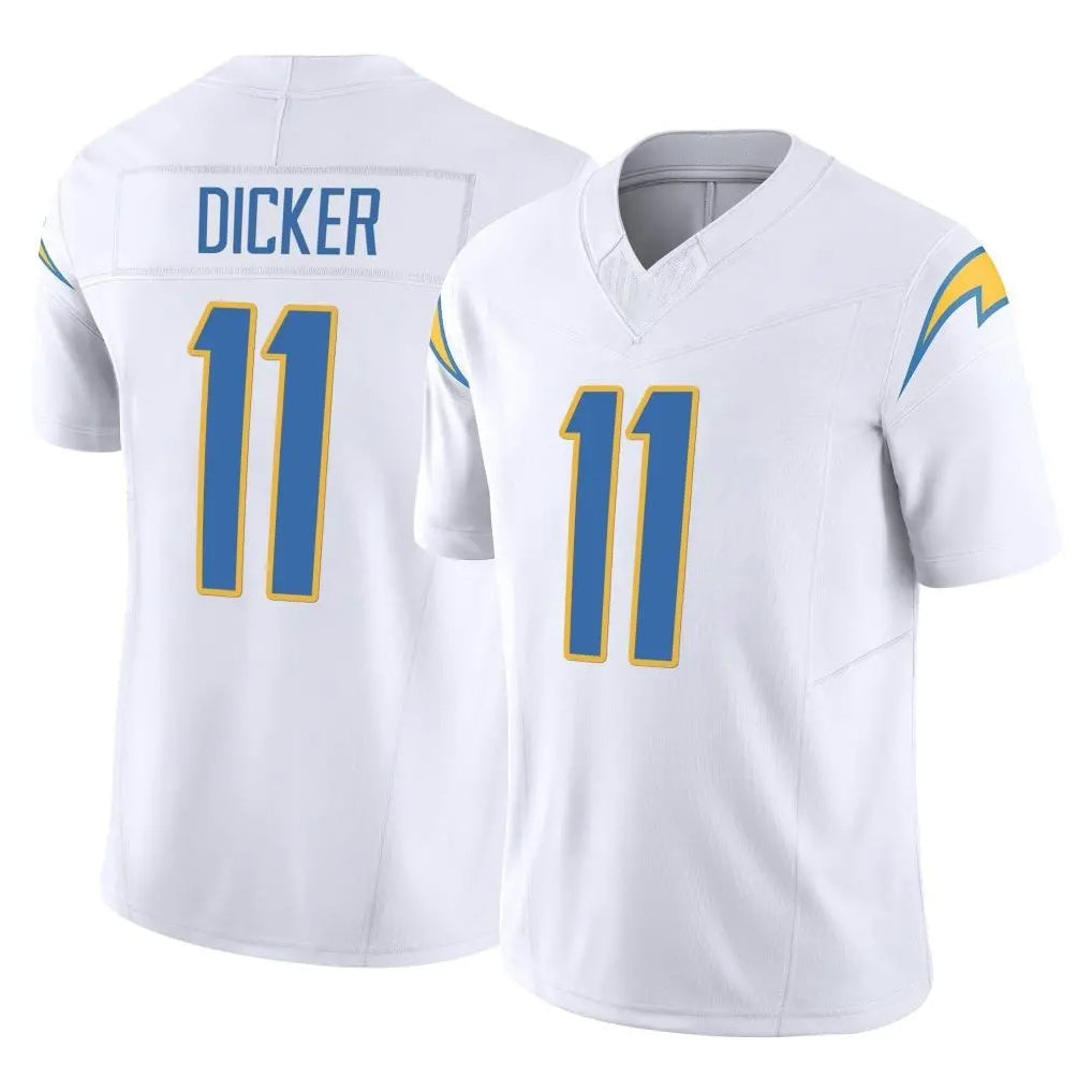 Ndoa LA.Chargers #11 Cameron Dicker Player White Limited Vapor F.U.S.E. Home Game Stitched Jerseys