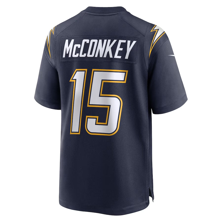Ndoa LA.Chargers #15 Ladd McConkey Player  Navy Game Stitched Jerseys