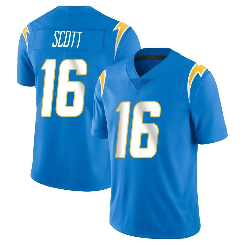 Ndoa LA.Chargers #16 J.K. Scott Player Blue Limited Vapor Untouchable Home Game Stitched Jerseys