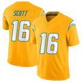 Ndoa LA.Chargers #16 J.K. Scott Player Gold Limited Vapor F.U.S.E. Home Game Stitched Jerseys