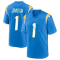 Ndoa LA.Chargers #1 Quentin Johnston Player Blue Home Game Stitched Jerseys