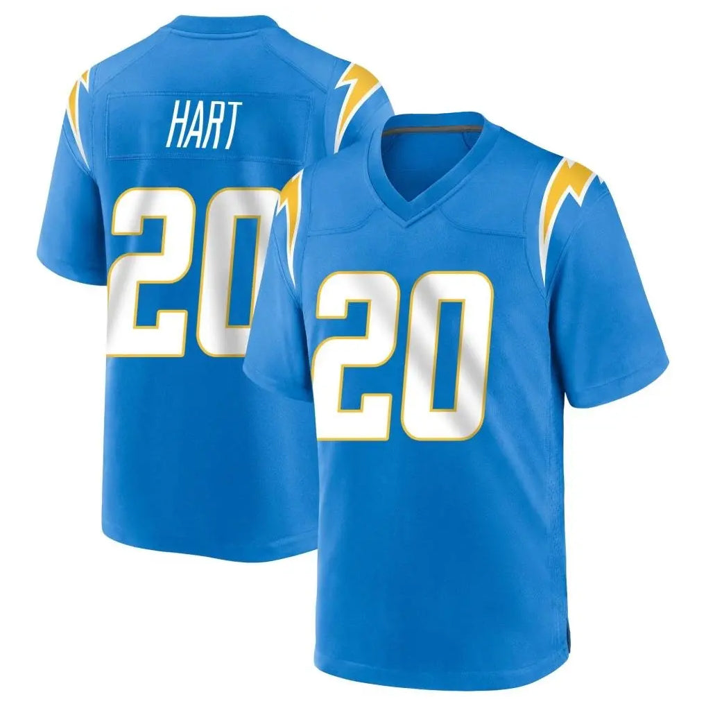 Ndoa LA.Chargers #20 Cam Hart Player Blue Home Game Stitched Jerseys