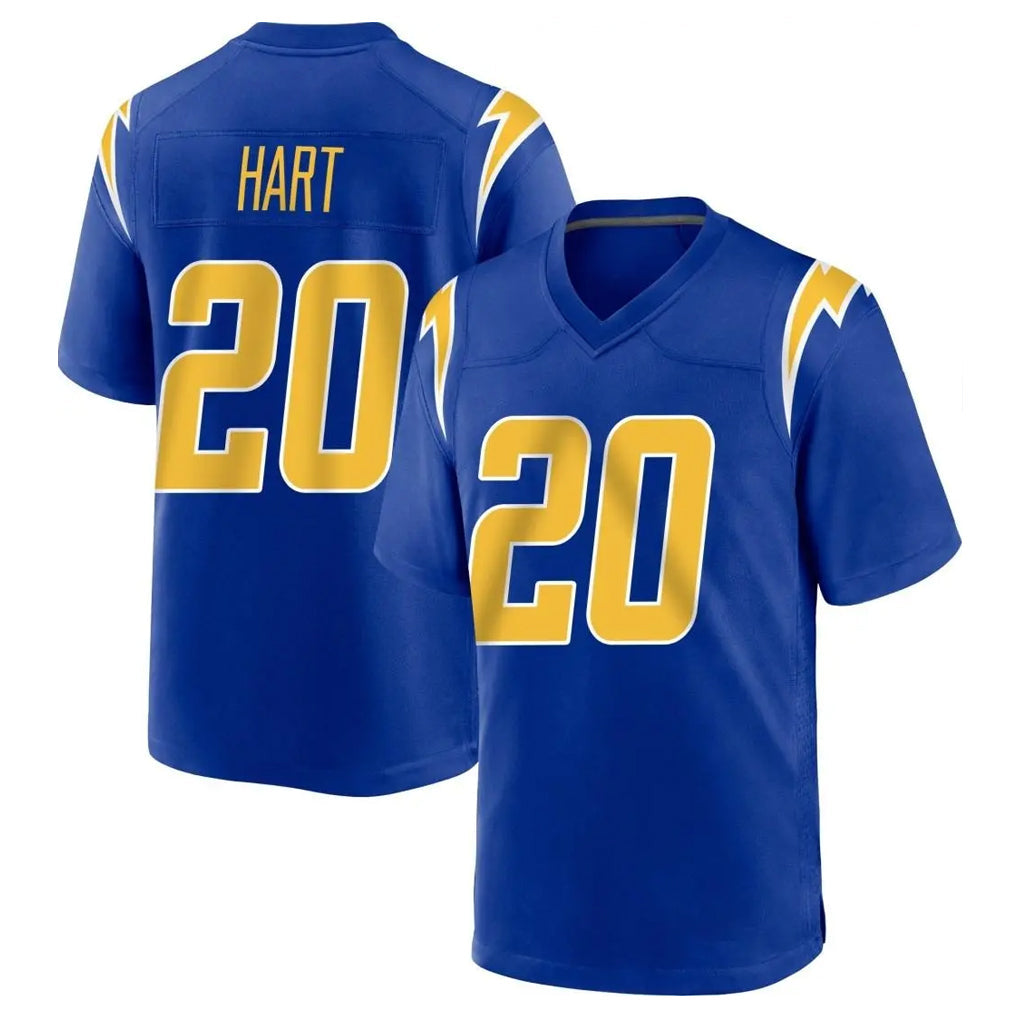 Ndoa LA.Chargers #20 Cam Hart Player Royal Home Game Stitched Jerseys