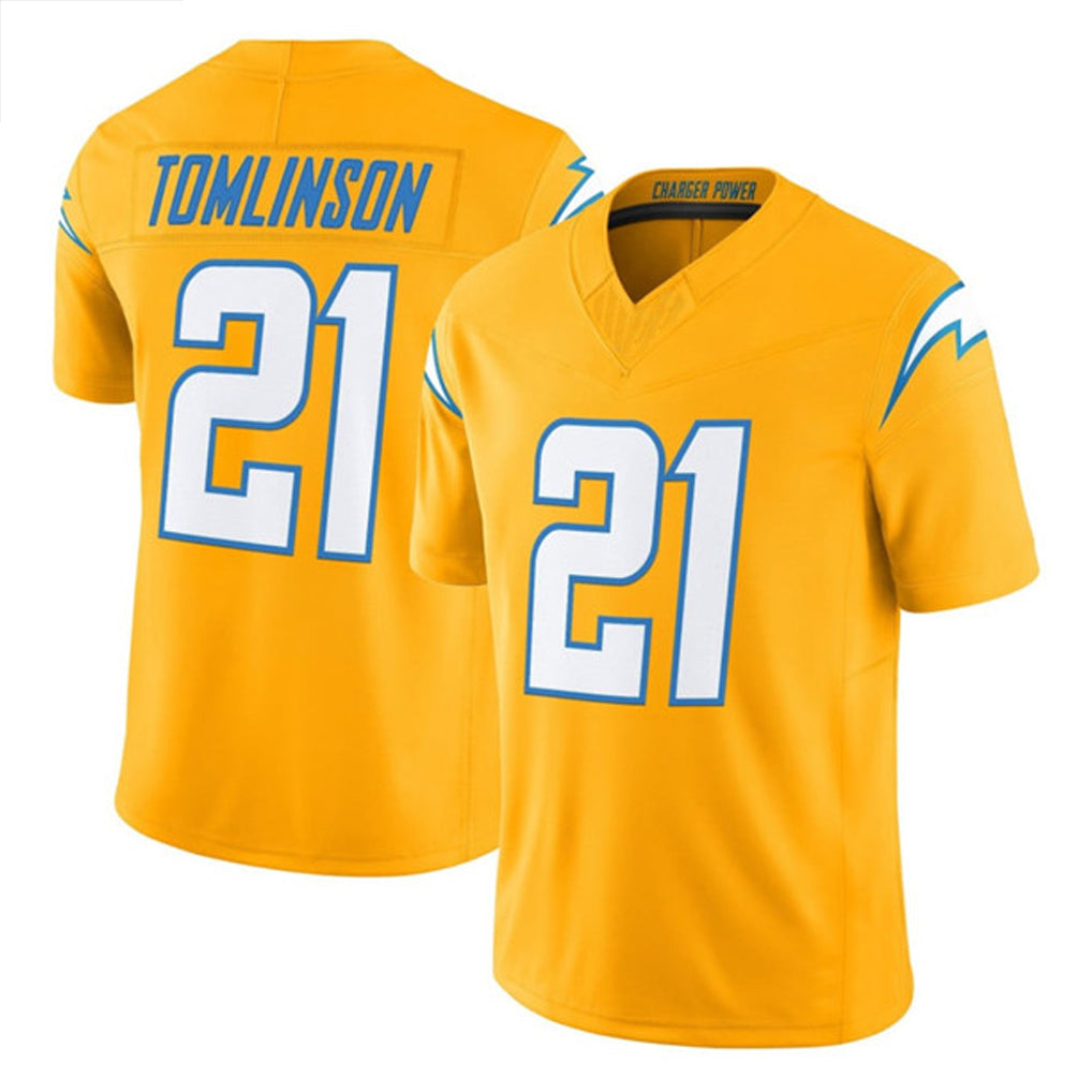 Ndoa LA.Chargers #21 LaDainian Tomlinson Player Gold F.U.S.E. Vapor Limited Stitched Jerseys