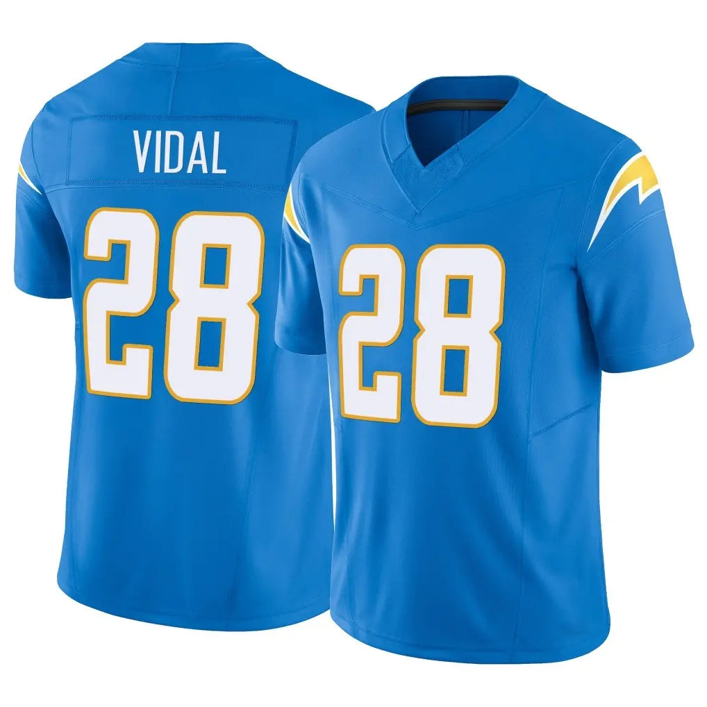 Ndoa LA.Chargers #28 Kimani Vidal Player Blue Limited Vapor F.U.S.E. Home Game Stitched Jerseys