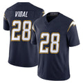 Ndoa LA.Chargers #28 Kimani Vidal Player Navy Vapor F.U.S.E. Limited Home Game Stitched Jerseys