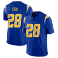 Ndoa LA.Chargers #28 Kimani Vidal Player Royal Limited Vapor Home Game Stitched Jerseys