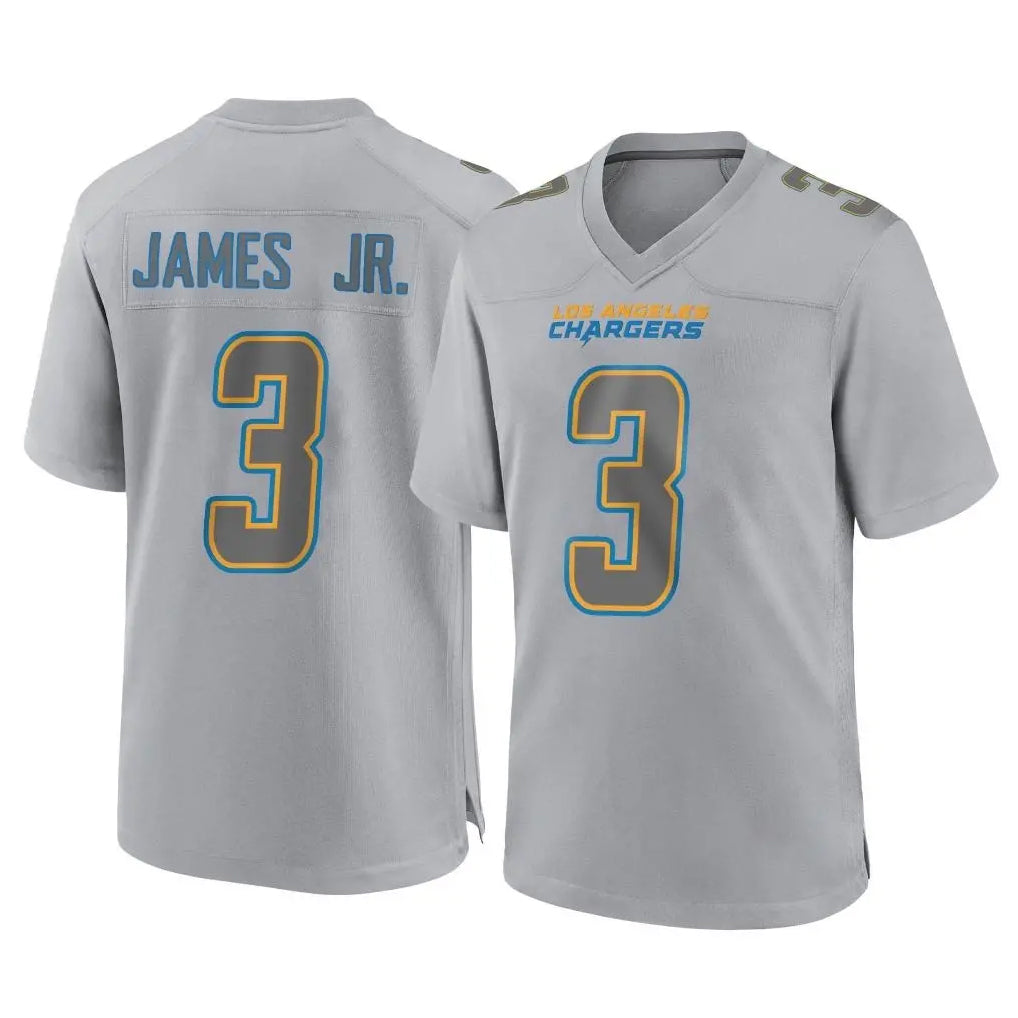 Ndoa LA.Chargers #3 Derwin James Jr. Player Gray Atmosphere Fashion Home Game Stitched Jerseys