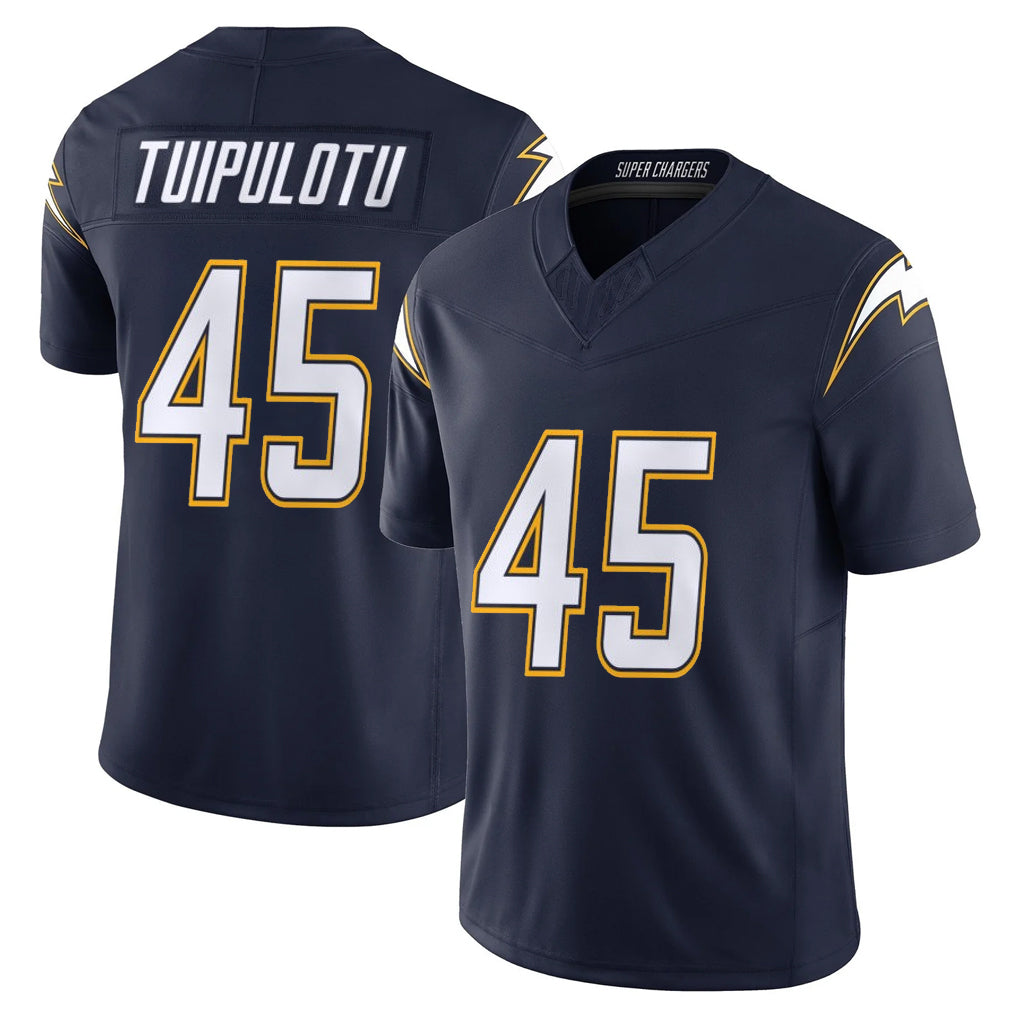 Ndoa LA.Chargers #45 Tuli Tuipulotu Player Navy Vapor F.U.S.E. Limited Home Game Stitched Jerseys
