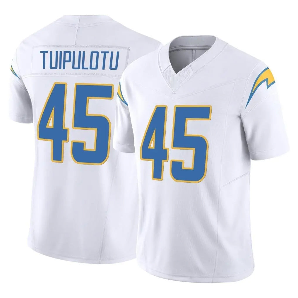 Ndoa LA.Chargers #45 Tuli Tuipulotu Player White Limited Vapor F.U.S.E. Home Game Stitched Jerseys