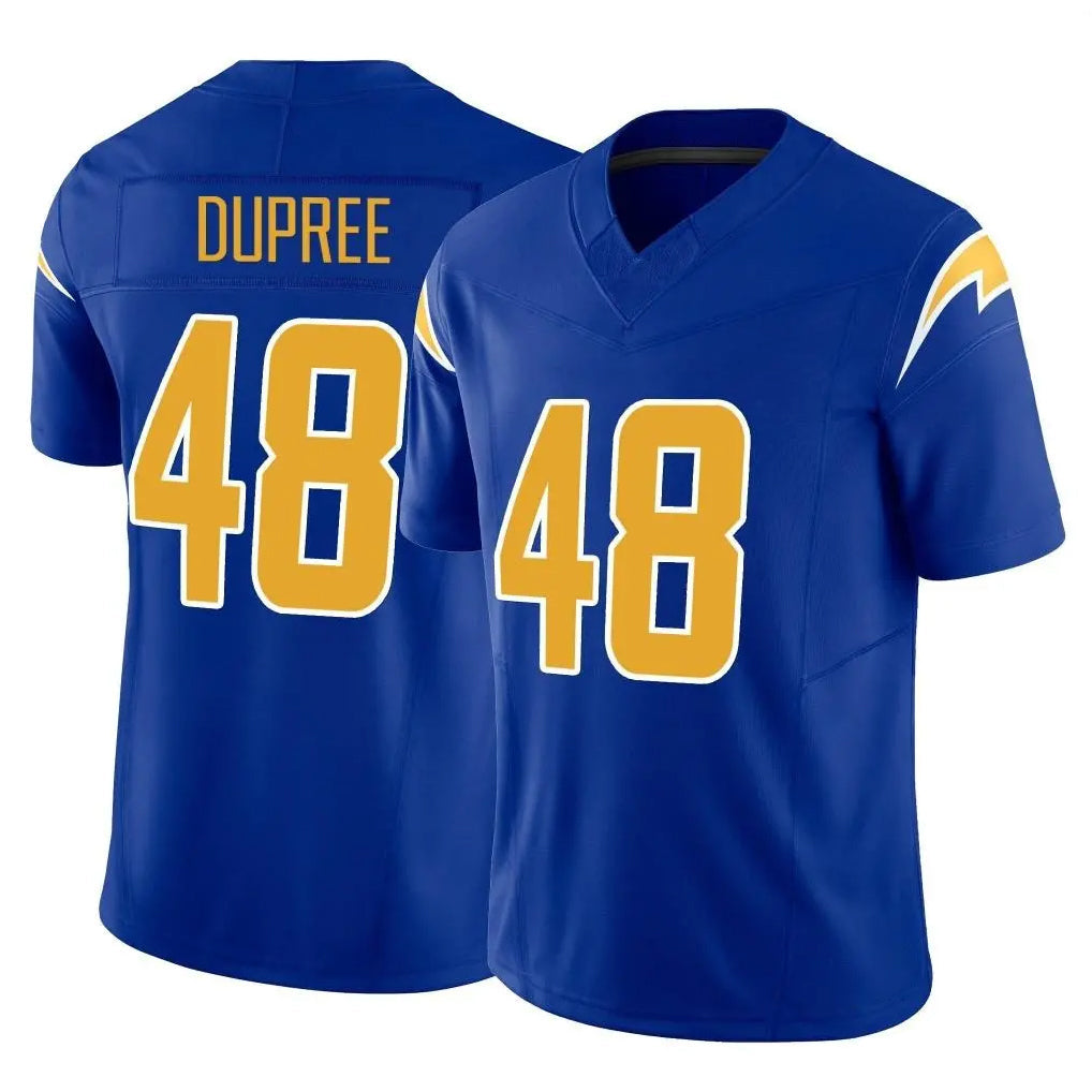 Ndoa LA.Chargers #48 Bud Dupree Player Royal Limited Vapor F.U.S.E. Home Game Stitched Jerseys