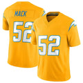 Ndoa LA.Chargers #52 Khalil Mack Player Gold Limited Vapor F.U.S.E. Home Game Stitched Jerseys