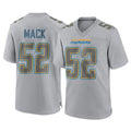Ndoa LA.Chargers #52 Khalil Mack Player Gray Atmosphere Fashion Home Game Stitched Jerseys