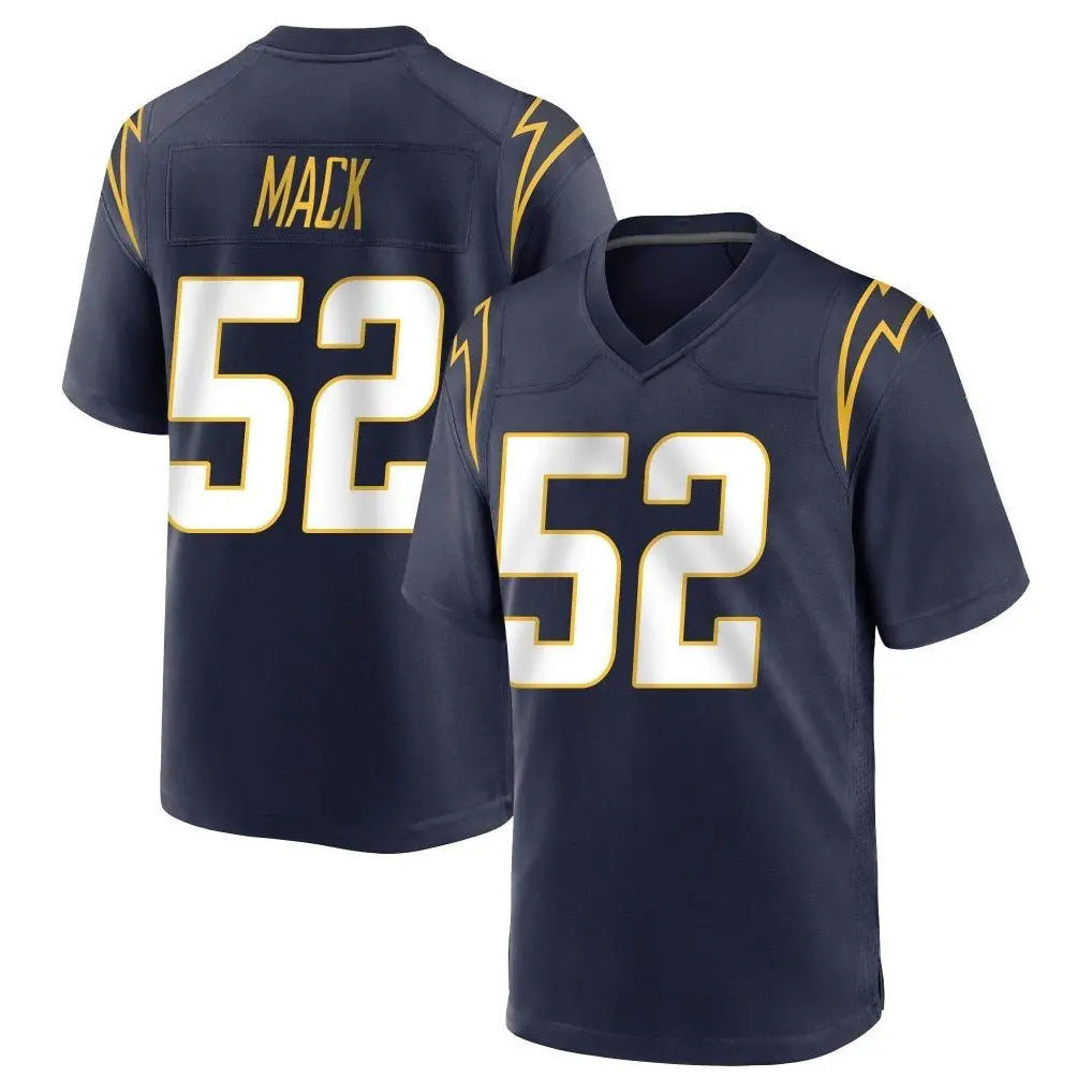 Ndoa LA.Chargers #52 Khalil Mack Player Navy Home Game Stitched Jerseys