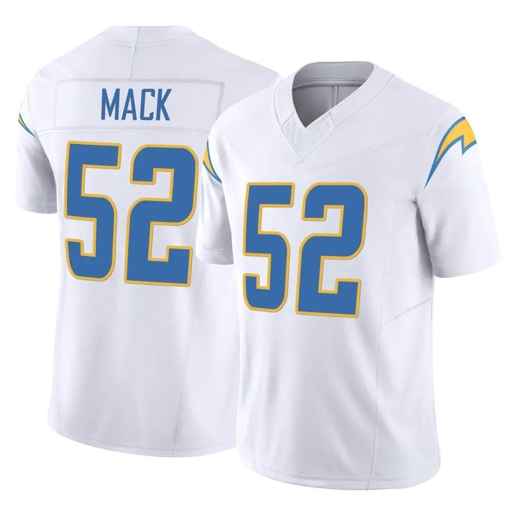 Ndoa LA.Chargers #52 Khalil Mack Player White Limited Vapor F.U.S.E. Home Game Stitched Jerseys